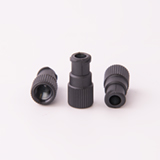 Adapter, PEEK, M6 female to Luer Lock female (bore 1.3mm), ea.